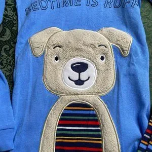 The Children s Place Pajamas Nwt 5t 5 Furry Dog Pajamas Rainbow Fall Childrens Place Bedtime Is Ruff Birthday Poshmark
